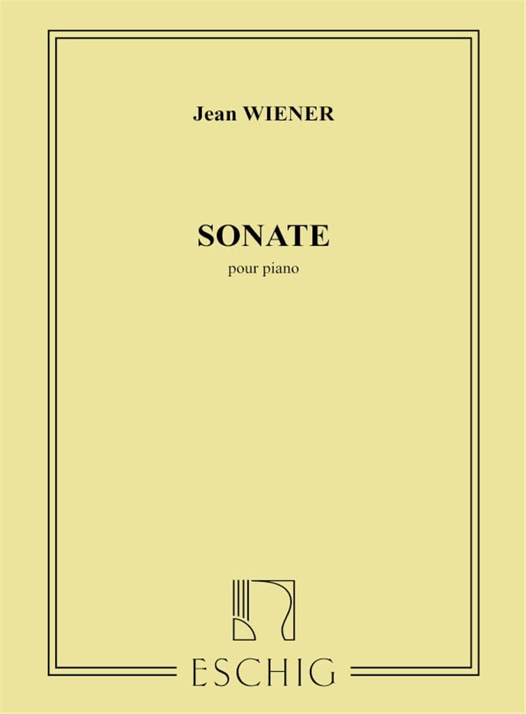 Sonate, Pour Piano